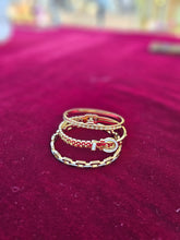 Lot de 3 bracelets en acier inoxydable